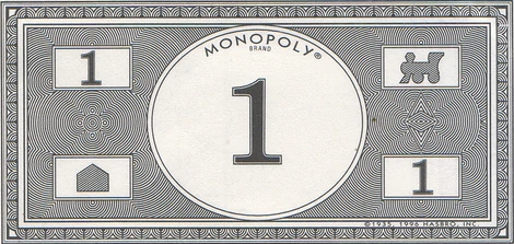 monopoly dollar bill